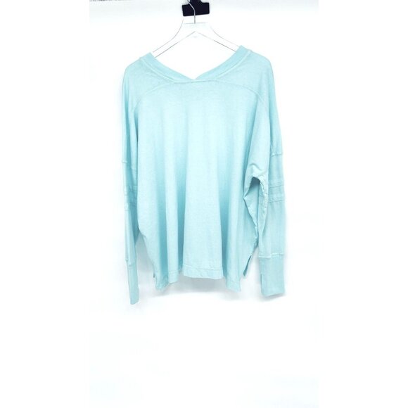 NEW Free People Womens Long Sleeve Tee Size M All Star Layer Oversize Poolside - Picture 2 of 16